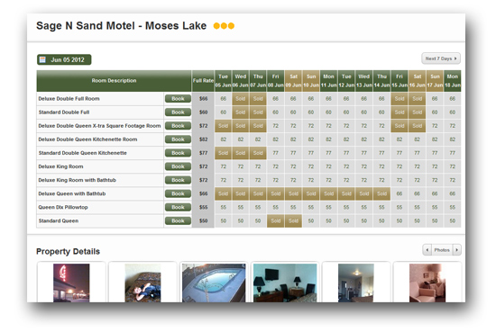 Book Accommodation Online in Moses Lake at Sage N Sand Motel